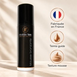 Mousse autobronzante teintée Riviera Tan fabriquée en France