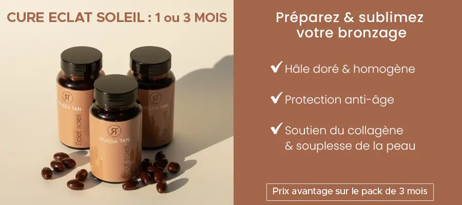 Cure gélules Éclat Soleil Riviera Tan - Préparateur solaire et collagène