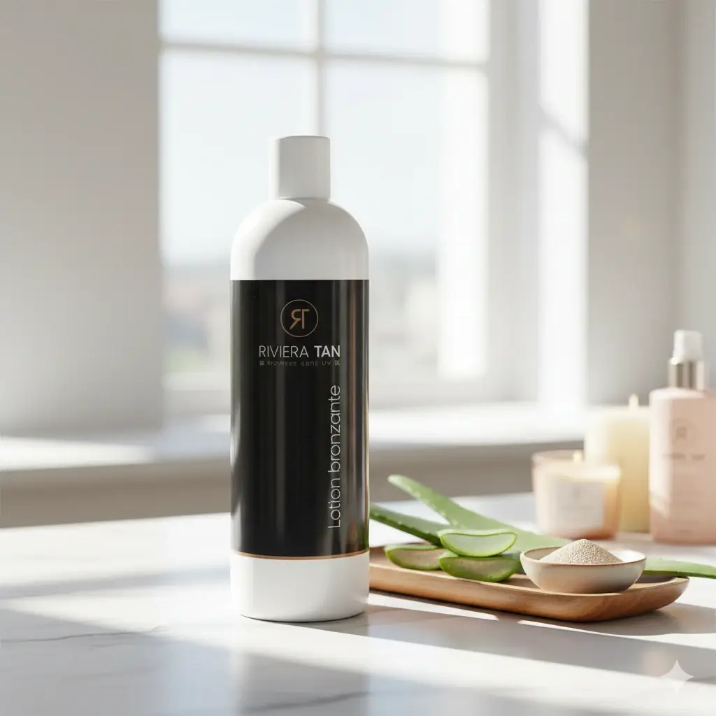 Lotion bronzante qualite professionnelle Riviera Tan naturelle et fabrication francaise