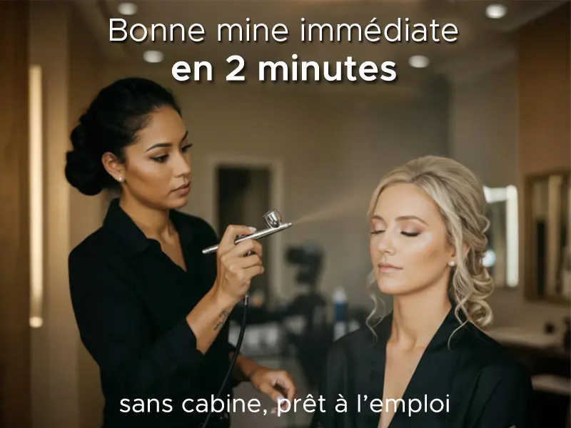 Soin de brumisation bronzante visage en institut Riviera Tan