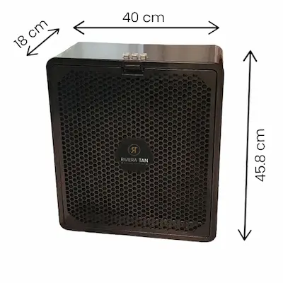 Dimensions et encombrement de l'extracteur d'air portable pour institut et domicile