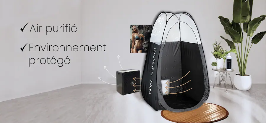 Extracteur d'air professionnel pour cabine de spray tan Riviera Tan